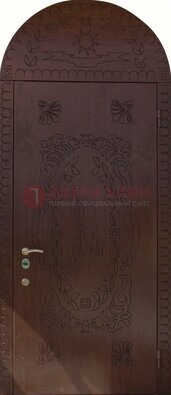 Железная арочная дверь с рисунком ДА-1 для аптеки в Сочи
