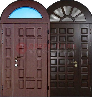 Стальная арочная дверь ДА-8 для административного здания в Сочи