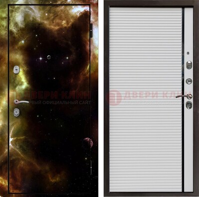 Стальная дверь с фотопечатью космоса ДФ-14 в Сочи