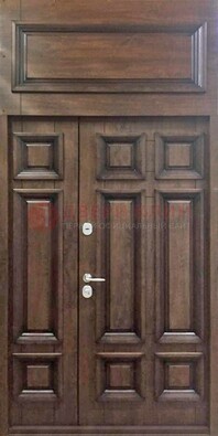 Классическая входная дверь с верхней фрамугой ДФГ-15 в Сочи