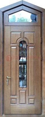 Железная дверь Винорит с фрамугой для частного дома ДФГ-34 в Сочи
