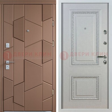 Квартирная стальная дверь с разными панелями МДФ ДМ-496 в Сочи