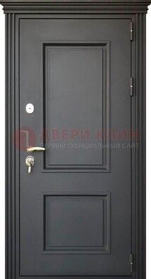Чёрная дверь с МДФ ДМ-520 в Сочи