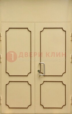 Светлая двухстворчатая дверь для загородного дома с МДФ ДМ-534 в Сочи