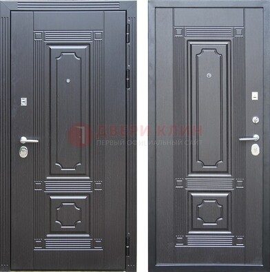Декоративная серая металлическая дверь с МДФ ДМ-57 в Сочи