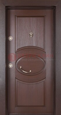 Железная дверь с массивом дуба в стиле классика ДМД-55 в Сочи