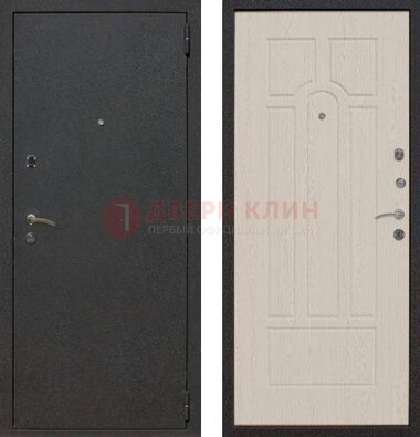 Серая входная дверь с порошковым покрытием МДФ внутри ДП-129 в Сочи