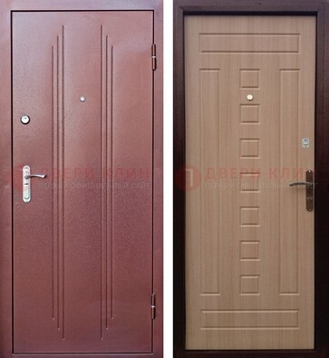 Стальная дверь с порошковым напыление цвета медный антик ДП-249 в Сочи