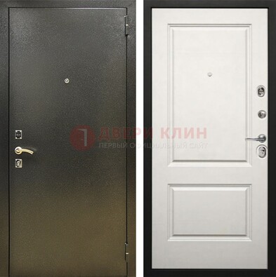Металлическая темная дверь с порошковым напылением и классической МДФ ДП-298 в Сочи