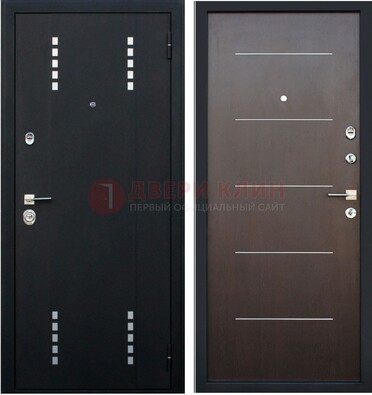 Черная металлическая дверь с порошковым окрасом ДП-62 в Сочи