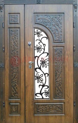 Морозостойкая металлическая парадная дверь ДПР-12 в Пензе