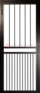 Коричневая одностворчатая железная решетчатая дверь ДР-24 в Сочи