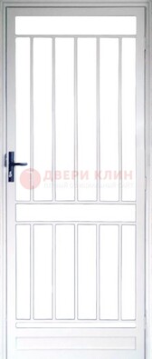 Железная решетчатая дверь белая ДР-32 в Сочи