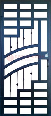 Современная металлическая решетчатая дверь ДР-38 в Сочи