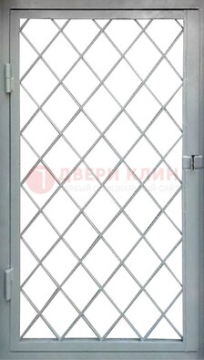 Серая стальная решетчатая дверь ДР-3 в Сочи