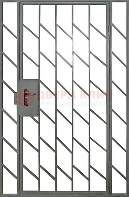 Металлическая решетчатая дверь с фрамугами ДР-48 в Сочи