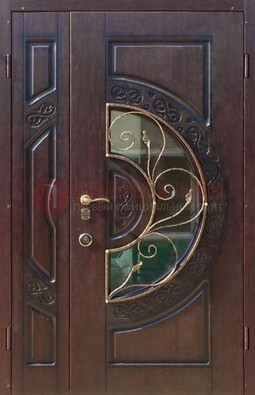 Полуторная железная дверь Винорит в классическом стиле ДСК-272 в Сочи