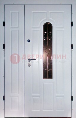 Входная дверь Винорит со стеклом в белом цвете ДСК-277 в Сочи