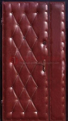 Бордовая тамбурная дверь ДТМ-25 в Сочи