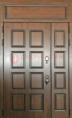 Уличная полуторная дверь с виноритом ДВТ-190 в Сочи