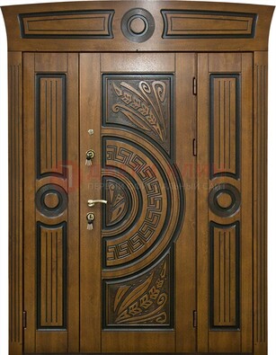 Парадная входная дверь с виноритом и узором ДВТ-194 в Сочи
