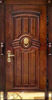 Входная дверь с виноритом в коричневом цвете ДВТ-236 в Сочи