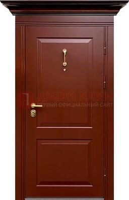 Красная железная дверь винорит для частного дома ДВТ-251 в Сочи