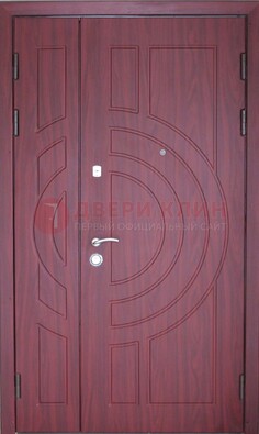 Тамбурная красная железная дверь с виноритом ДВТ-3 в Сочи